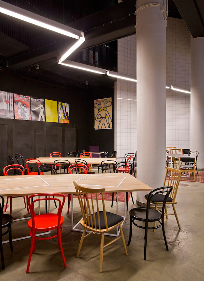 Interior design for cinema foyer by buck.architekci in poland.