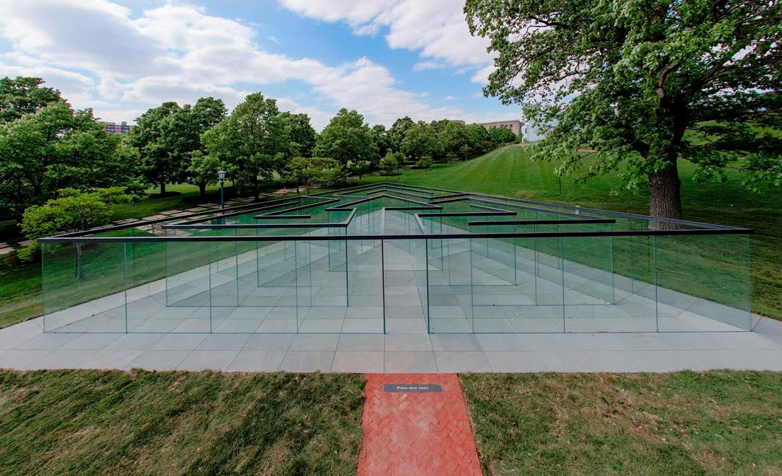 Glass Labyrinth by Robert Morris | Yellowtrace