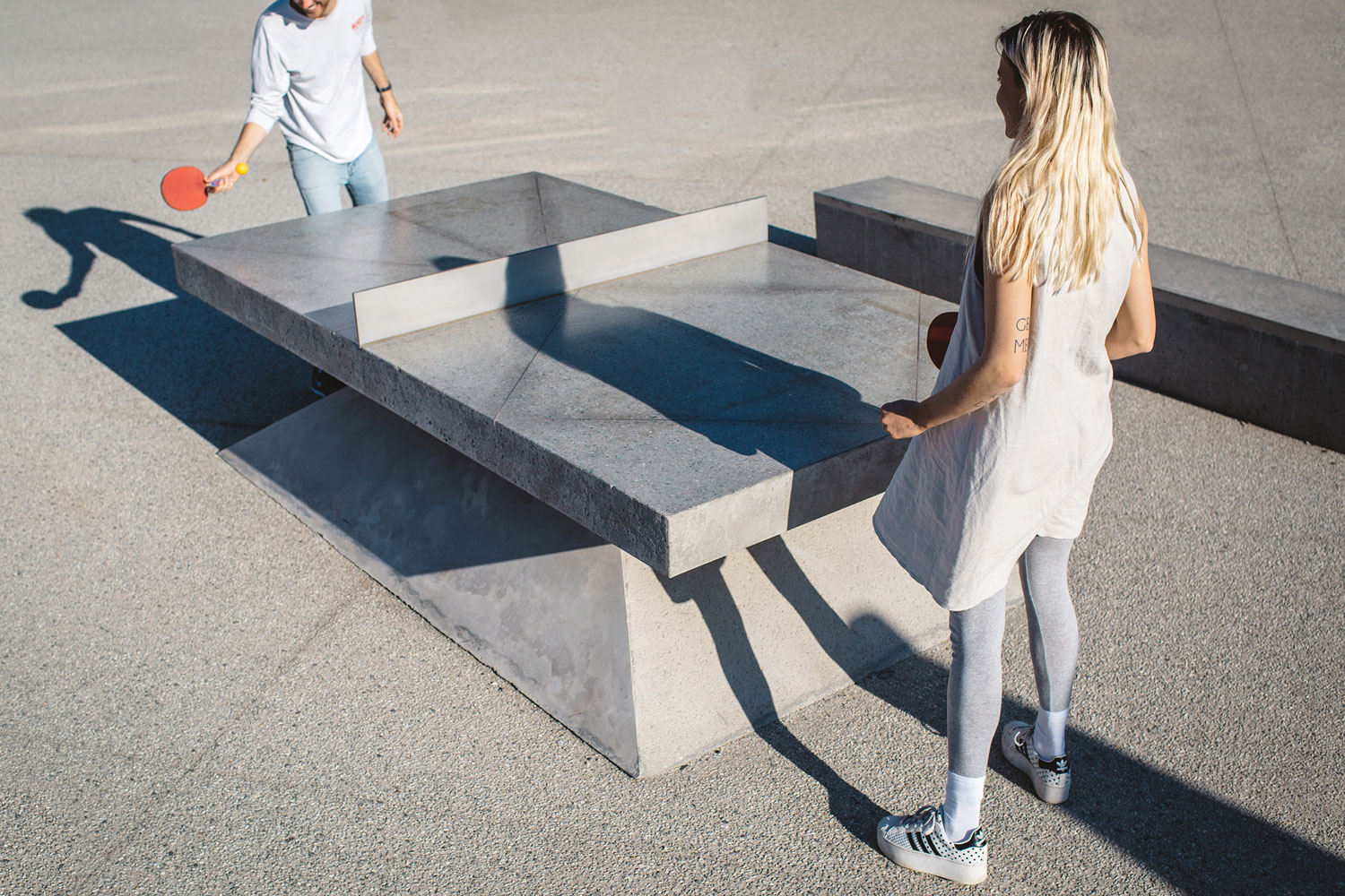 Concrete Ping Pong Tables By Murray Barker Laith Mcgregor