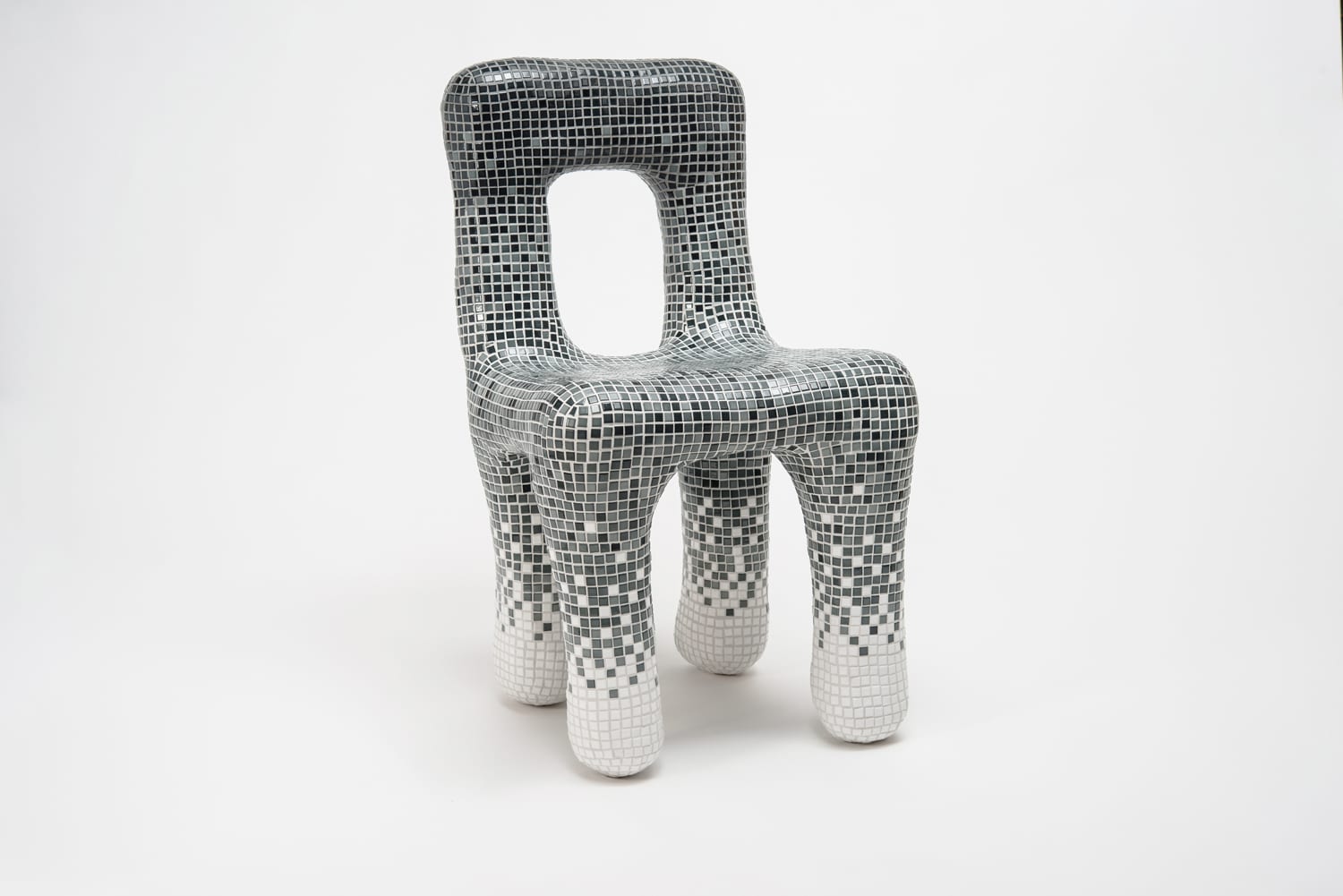 Ventura Future, Gradient Tiles Chair by Philipp Adustz, Milan Design ... Ventura Future, Gradient Tiles Chair by Philipp Adustz, Milan Design ...