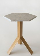 Fort Standard Timber & Marble Elevate Table | Yellowtrace.