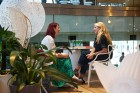 Patricia Urquiola with Dana Tomic Hughes, at Space Furniture Sydney | Yellowtrace