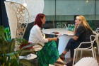 Patricia Urquiola with Dana Tomic Hughes, at Space Furniture Sydney | Yellowtrace