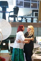 Patricia Urquiola with Dana Tomic Hughes, at Space Furniture Sydney | Yellowtrace