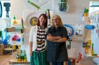 Patricia Urquiola with Dana Tomic Hughes, at Space Furniture Sydney | Yellowtrace