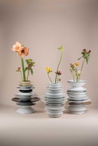 Hanna Krüger Assembles Porcelain Piles for Rosenthal Line Pila Vases | Yellowtrace