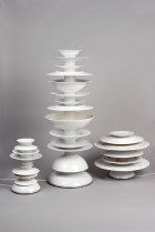 Hanna Krüger Assembles Porcelain Piles for Rosenthal Line Pila Light | Yellowtrace