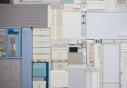 Michael Johansson all white tetris installation| Yellowtrace