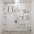 Michael Johansson all white tetris installation| Yellowtrace