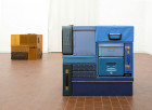 Michael Johansson blue vintage suitcases | Yellowtrace