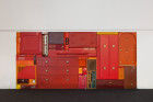 Michael Johansson red tetris installation | Yellowtrace