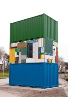 Michael Johansson container installation | Yellowtrace