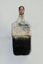 Sulputral Portraits From Paintbrush Handles by Rebecca Szeto | Yellowtrace