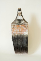 Sulputral Portraits From Paintbrush Handles by Rebecca Szeto | Yellowtrace