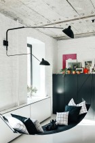 Black & White Apartment in Moscow by Crosby Studios | Yellowtrace