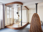 Glass & Walnut Loft in Paris by CUT Architectures | Yellowtrace