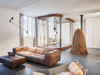 Glass & Walnut Loft in Paris by CUT Architectures | Yellowtrace