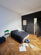 Glass & Walnut Loft in Paris by CUT Architectures | Yellowtrace