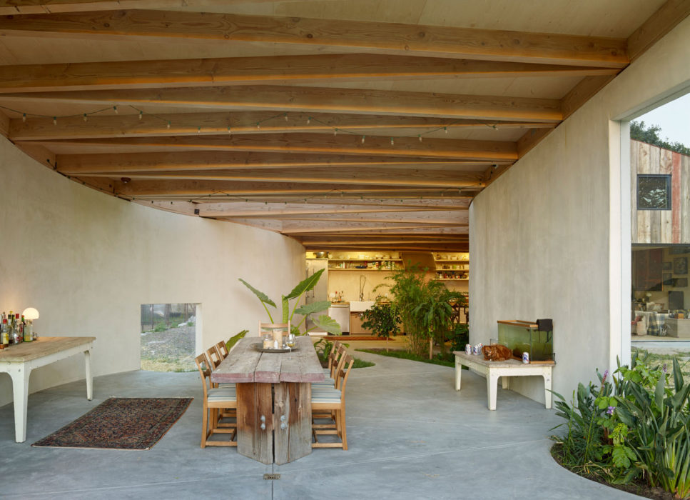 Artist Studio with Indoor Garden by Mork-Ulnes Architects.