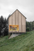 Modern Farmhouse in Laterns, Austria by Bernardo Bader Architekten | Yellowtrace