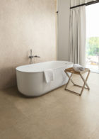 Florim Sensi Of Casa Dolce Casa, Sand Taupe Fossil White, Ceramic Tile Collection, Matteo Thun | Yellowtrace