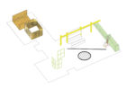 Ubalt Architects, Le Grand Marais, Paris Apartment Conversion, Axonometric Sketch | Yellowtrace