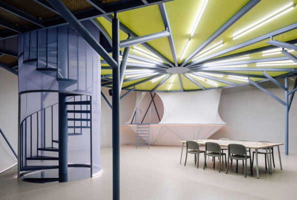 SO-IL Beeline, MAAT Museum Lisbon, Textile Installation, Photo Franciscono Gueira | Yellowtrace