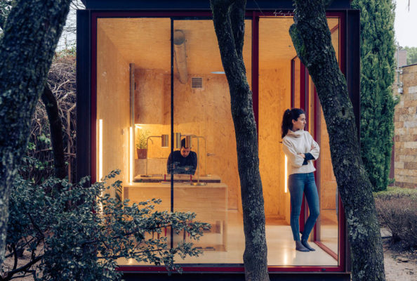Ignacio De La Vega, Tini Office, Prefab Cabins, Corten Steel OSB Wood | Yellowtrace