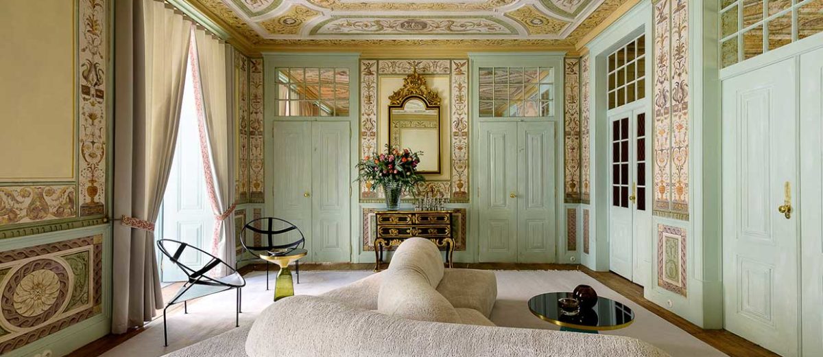 Heritage Hotel Transformed into Opulent Lisbon Apartment