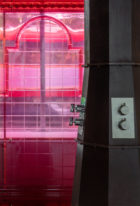 Holloway Li Market Building Experimental Showroom Ground Floor Red Resin Tall Chimney Photo Nicholas Worley Yellowtrace 07