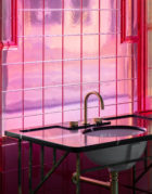 Holloway Li Market Building Experimental Showroom Ground Floor Red Resin Panel Console Photo Nicholas Worley Yellowtrace 08
