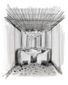 Astet Studio Smoked Room Madrid Restaurant Sketch Yellowtrace 12