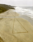 Yellowtrace Jim Denevan California Two Triangles 2007 Photo By Patrick Trefz Courtesy The Artist