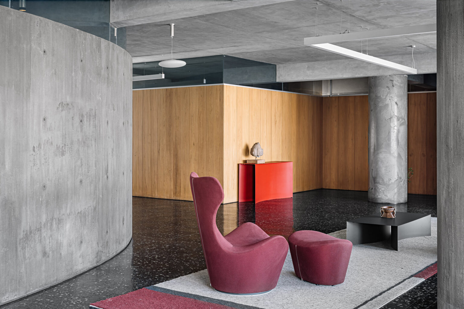 Brutalist Penthouse Apartment in Surat, India by DOT | Yellowtrace - Electricity Producing Off-Grid Penthouse Apartment Architects