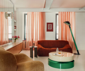 Yellowtrace Pigalle Paris Home By Atelier Ha Pink And Red Interior