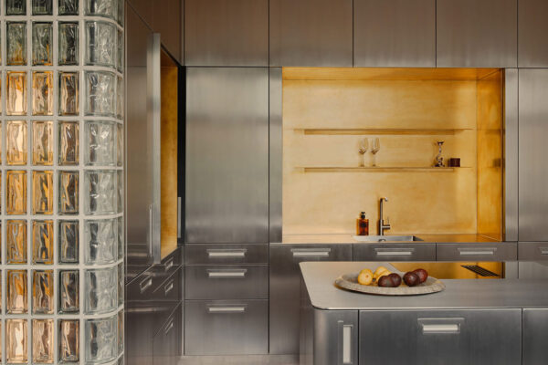 Yellowtrace Studio Karhard Berlin Apartment Glass Block Steel Kitchen