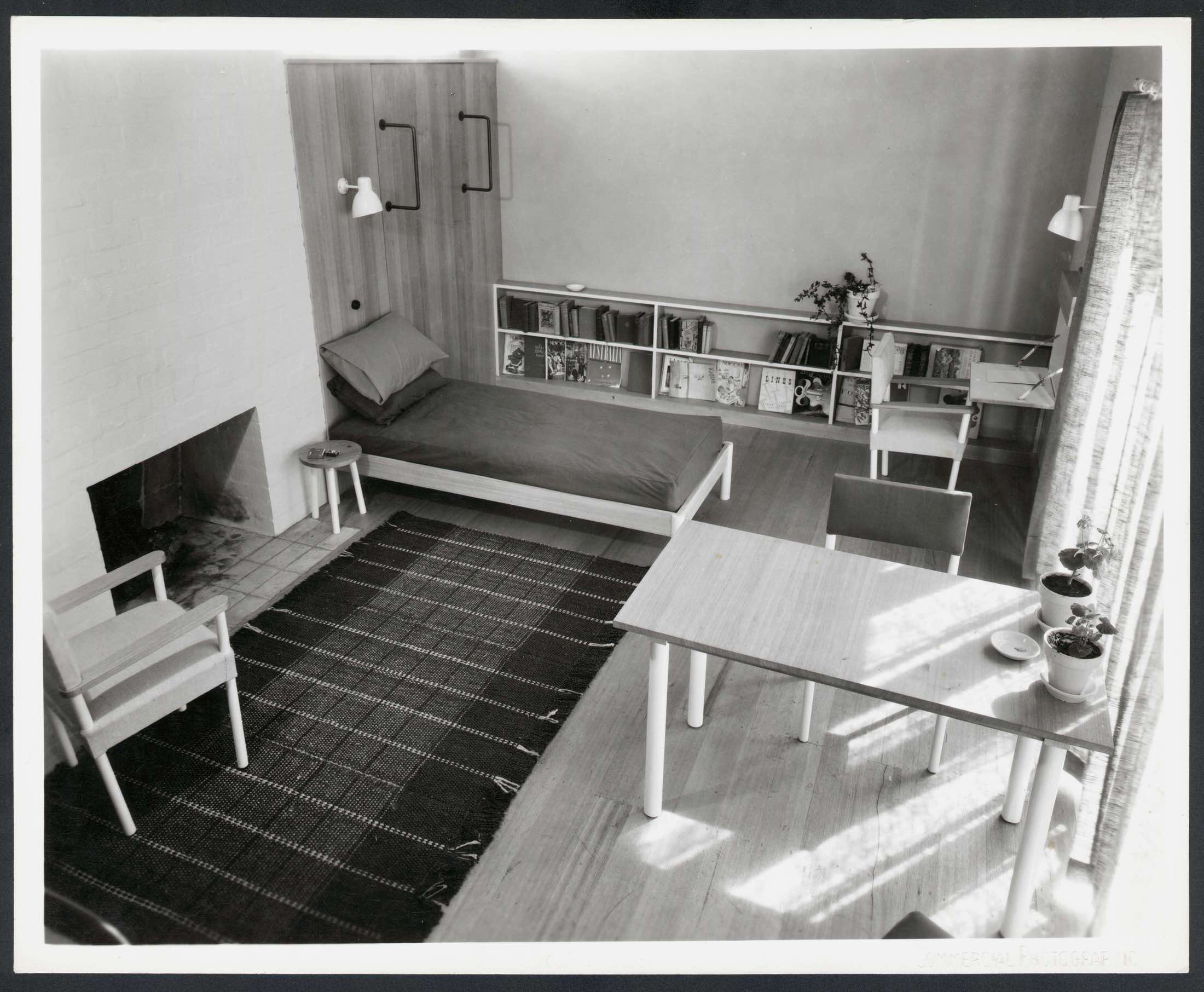 Yellowtrace Roy Grounds Furniture Inside Clendon Flats 1943 Image Courtesy State Library Of Victoria Pictures Collection