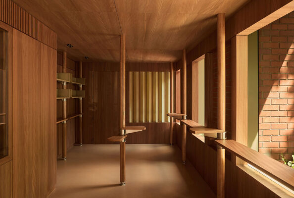 Yellowtrace Dion Hall Standing Room Cafe Melbourne Timber Lined Interior