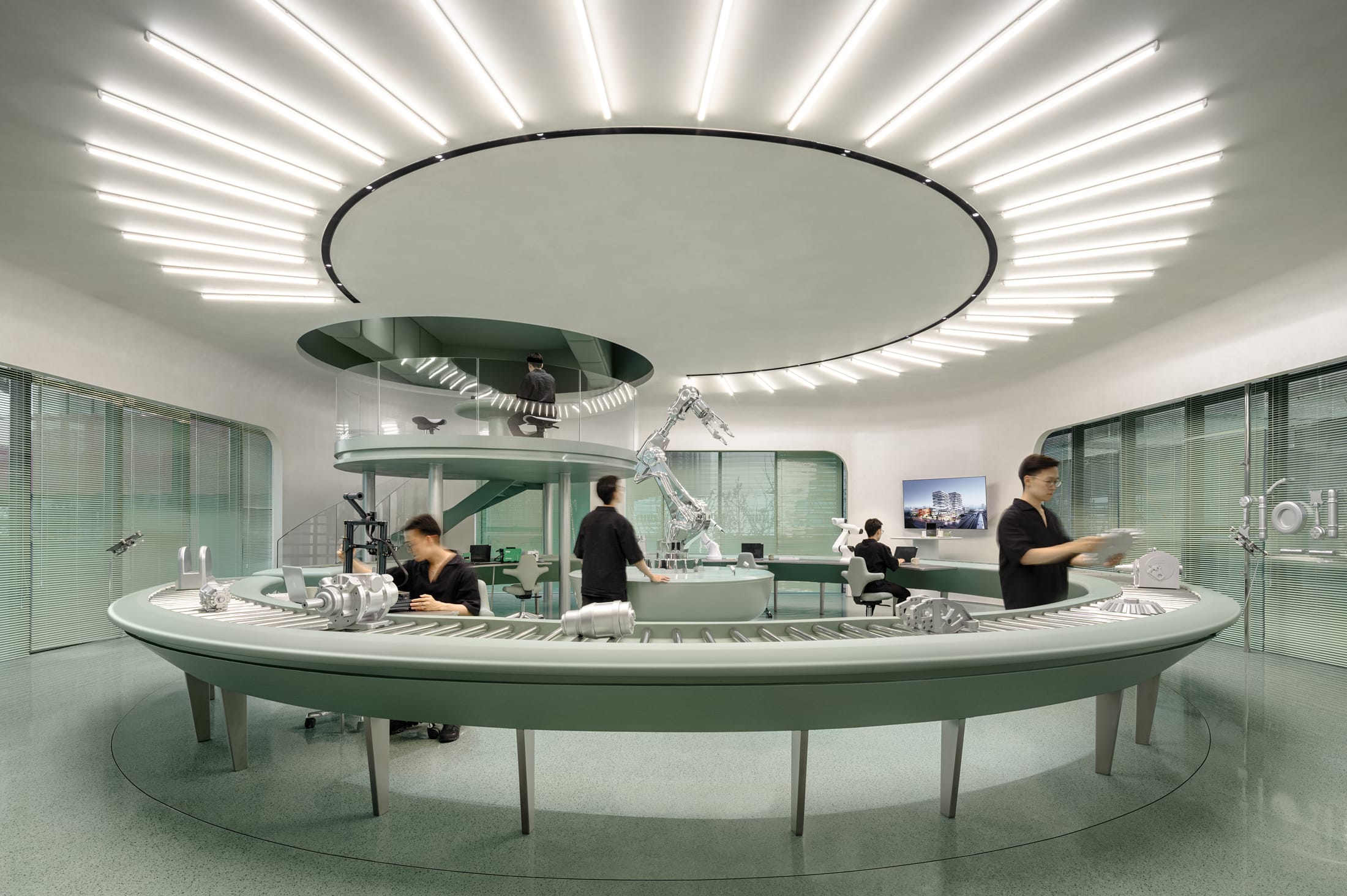 Yellowtrace Ippolito Fleitz Group Max Ningbo China Contemporary Office Interior Photo Zhu Di 05 Opt80