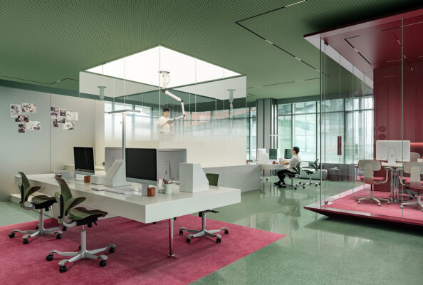 Yellowtrace Ippolito Fleitz Group Max Ningbo China Contemporary Office Interior