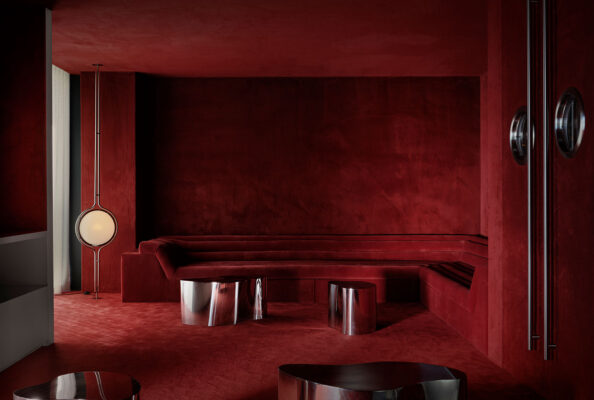 Yellowtrace Mil Studios Jungle Headquarters Madrid Office Design Red Carpet Room