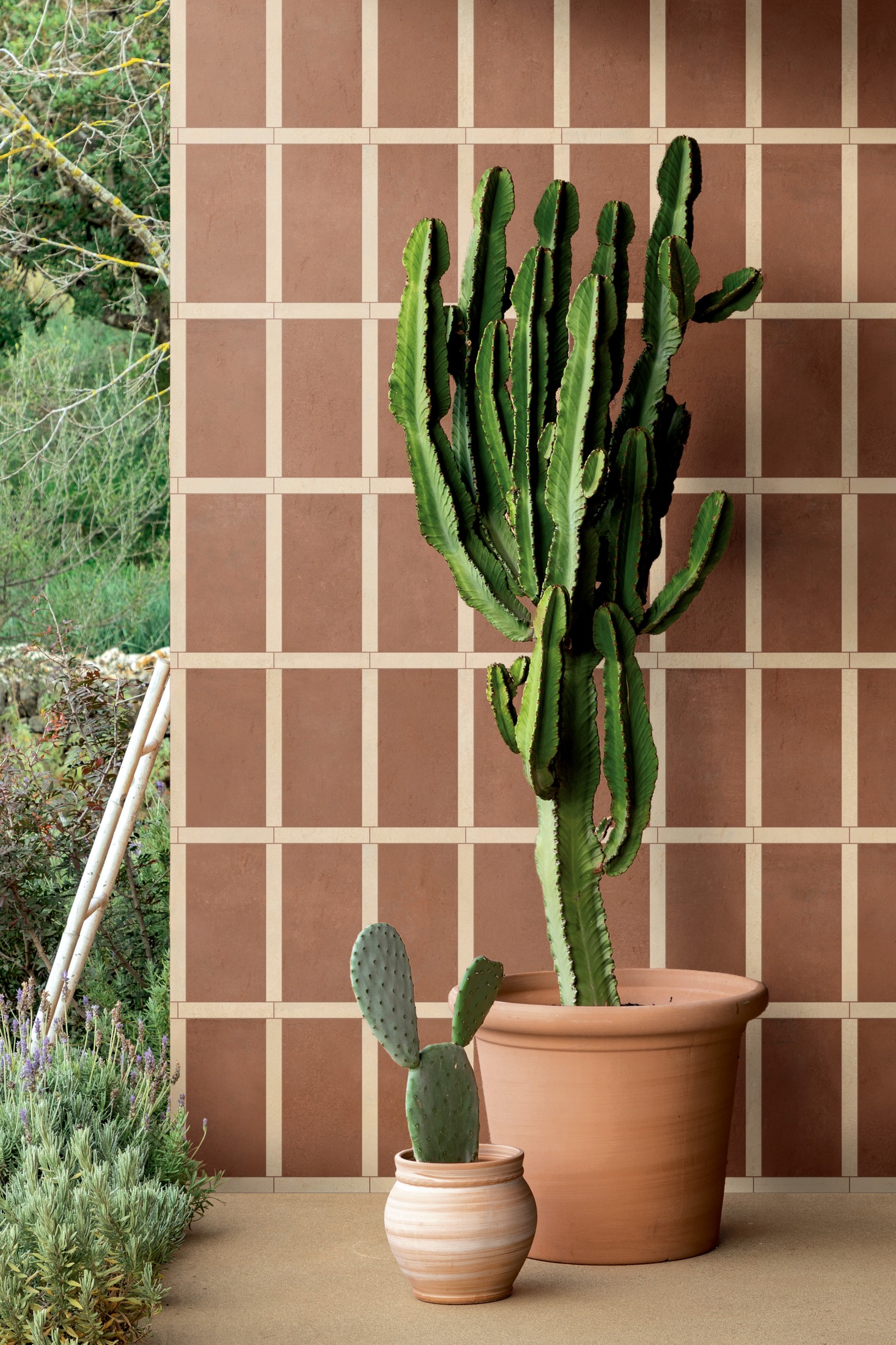 Yellowtrace M6grana Sabbia 120x120tappeto Cotone Mattone 30 Opt90
